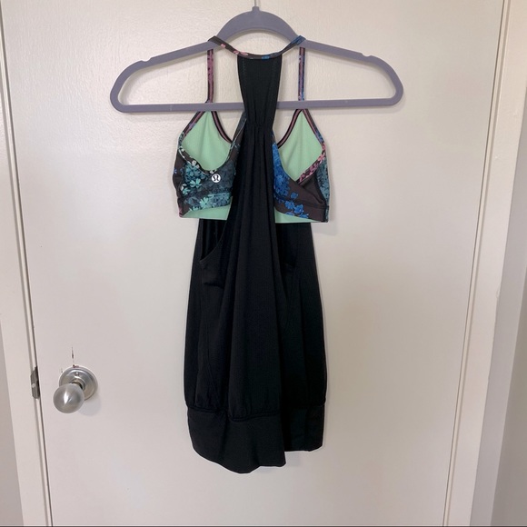 Lululemon No Limits Tank in Black/Petal Pop - Picture 7 of 8